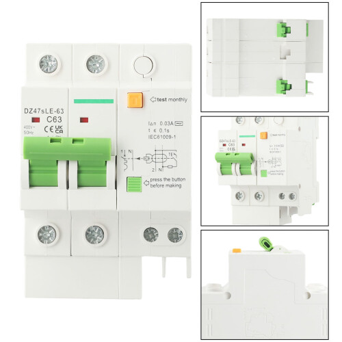 Fehlerstromschutzschalter 2P63A400V 2