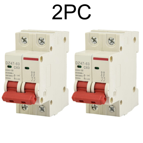 Διακόπτης κυκλώματος ηλιακού μονωτή DC1000V63A2 ακίδων 2 τεμάχια 1