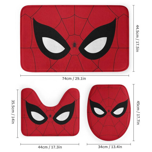 Spiderman polyester shower curtain 72 x 72 inches 2