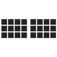 24Er-Pack Selbstklebende Schallschutzschaumplatten, 12 X 12 X 2 Zoll Akustikschaum, Hochelastische Schallschutzpolsterung - Schwarz