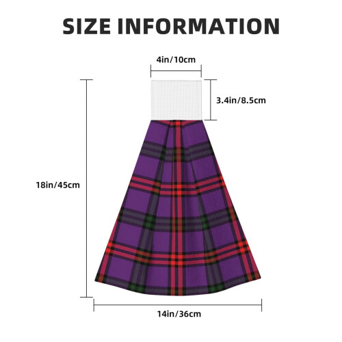 Χειροπετσέτες Montgomery Tartan Coral Velvet, 2 τεμάχια 1