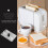 Couvercle de grille-pain en acier inoxydable 2 tranches 2
