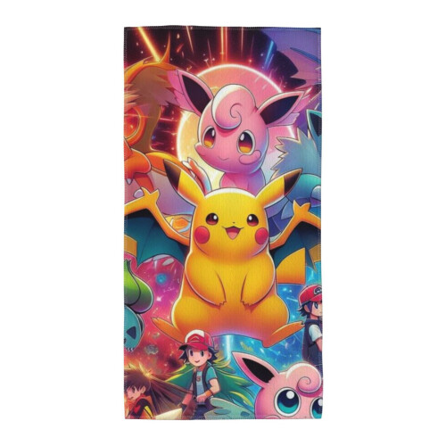 Pokémon håndklær absorberende for badet for voksne og barn 1