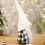 Christmas gnome ornaments black and white 2 pcs 4