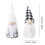 Christmas gnome ornaments black and white 2 pcs 6