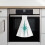 Turquoise Blue Starburst Hand Towels Mid Century Modern 5
