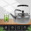 FOXNOVO Stainless Steel Water Kettle Silver 1.7L 5