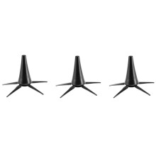 3X Portable Clarinet Stand Holder Foldable Support Metal 5-Leg Stand Wind Instrument Accessory
