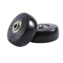 50X22mm Set of 8 Luggage Suitcase Replacement Wheels,PU Swivel Caster Wheels Carbon Steel Bearings Repair Kits