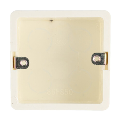 Κουτί υποδοχής διακόπτη φωτός 1Gang80x80x50mm Ευρωπαϊκό πρότυπο 2