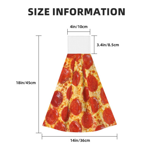 Pepperonis pizzatörlők korall bársonyból, 2 db-os csomag 1