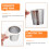 Infuseur à thé en acier inoxydable (2 pièces) 3