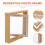Square rotating photo frame desktop holder 5