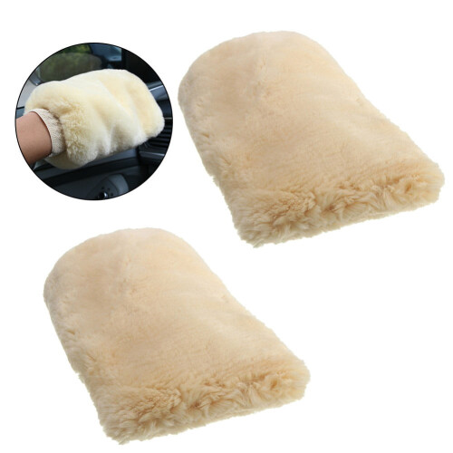 Car Wash Mitt Imitation Wool Double-Sided 1 Piece 2