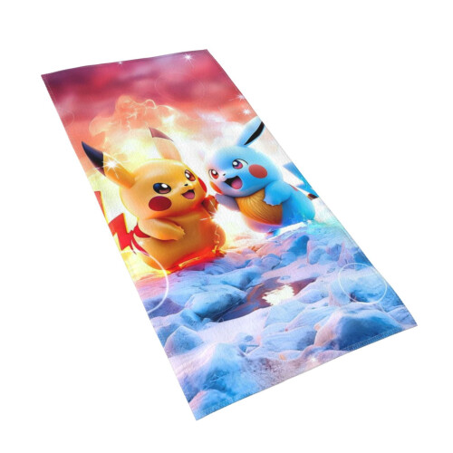 Pikachu-Handtücher, saugfähig, 40 x 60 cm 2