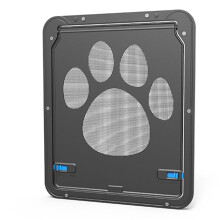 2X Pet Kitty Dog Door Flap Gate Opener Controlled Entry Electronic Screen Window Protector Wall Mosquito Net(Small)