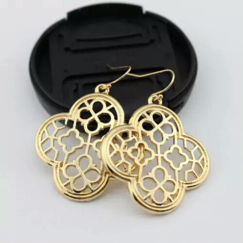 Σκουλαρίκια RSAMD με τετράφυλλο κούμπωμα Magnolia Hollow Clover Drop Statement Γυναικεία 1