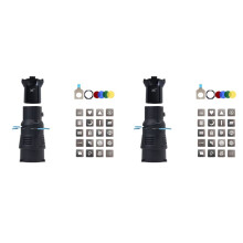 2X Konischer Snoot Zur Fokussierung für Bowens-Mount-Fotografie, Fotokondensator mit Integriertem Geometrischen Blattformen, Gobo-Filter 36
