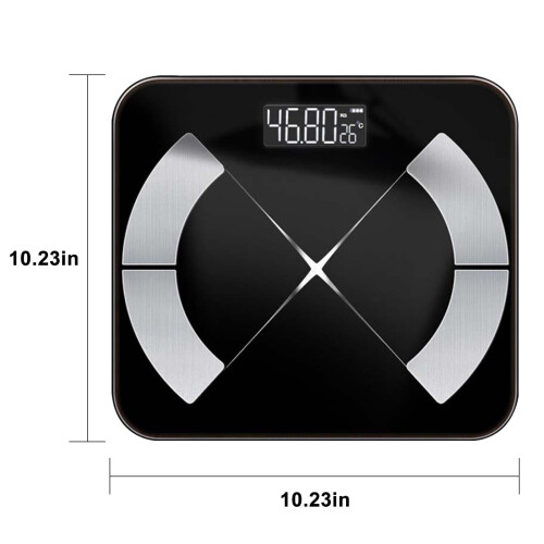 Digital Bathroom Scale Bluetooth 13 Metrics LED Glass 2