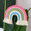 Makramee-Regenbogen-Wandteppich mit Quasten 1