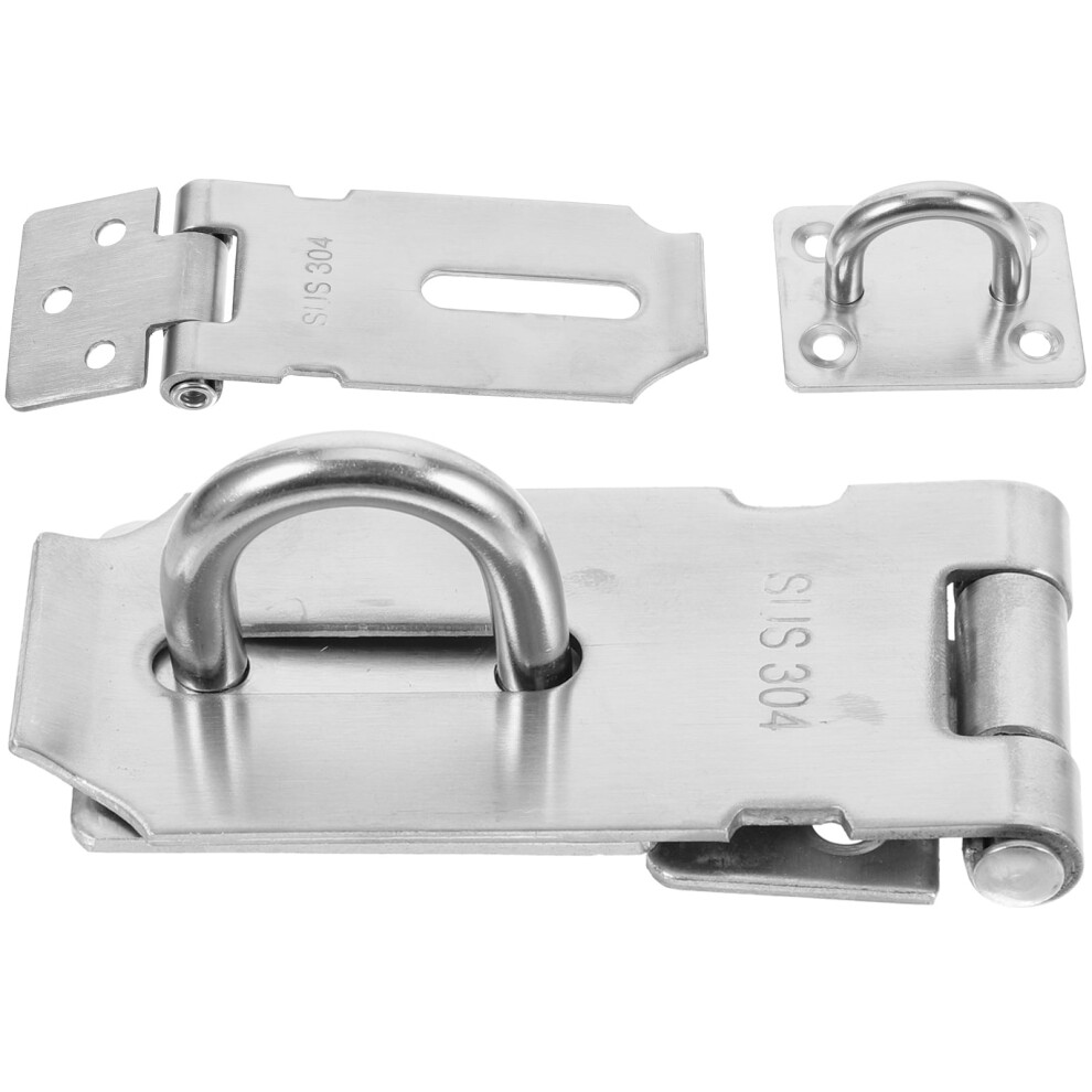 Stainless Steel Lock Hasp Latch 2 Pcs 928028847516