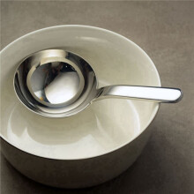 2X Stainless Steel Thickened Deep Soup Ladle Short Handle Round Spoon Drink Soup Ladle Eat Noodle Spoon