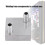 CPU water cooling block aluminum 40x40mm 8