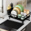 Dish Rack with Drainage and Storage for Kitchen Countertops 2