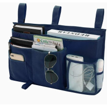 Bedside storage caddy for bunk, hospital, baby, dorm beds