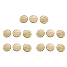 15 Pcs Trumpet Finger Buttons Valve Finger Trumpet Cap Screw Cover for Musical Bass Trumpet Accessories Yellow