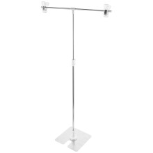 Liten bakgrunnsstativ Minifotograferingsverktøy Bannerholder Fotobokssett Bærbar Metall Hvit Rustfritt Stål