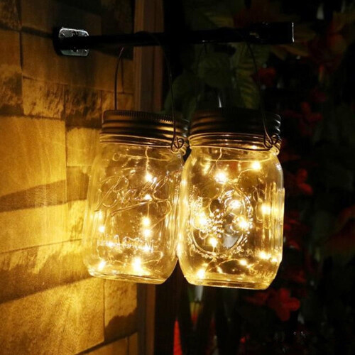 Solar Powered LED Light for Mason Jar Lid with 20 LEDs and 1
