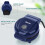 Snailar Mini Waffle Maker 550W Non-Stick Compact 8