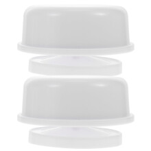 2 Stück Spieluhr-Rohlinge, LED-Spieluhr-Schneekugel-Rohlinge, runde Spieluhr-Bastelwerkzeuge