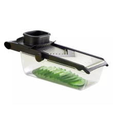 KingHoff Multifunctional Vegetable Chopper with Storage Rack, Stainless Steel Blade, Slicer Dicer Grater, Essential Kitchen Tool