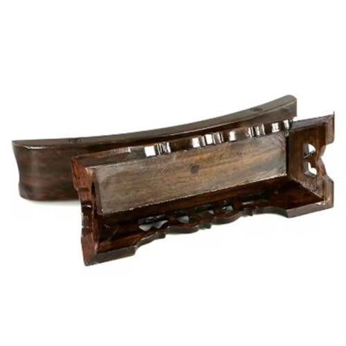 Stand Solid Wood Display Samurai Holder Stand Home Decor  25x8.5x13CM