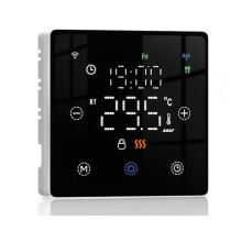 Tuya Zigbee Thermostat for Water/Electric Floor Heating Gas Boiler Remote Temperature APP Voice Controller Black