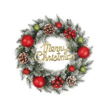 ¡Liquidación de adornos navideños! Nueva guirnalda con puntas blancas puntiagudas, ideal para colgar en puertas y pasillos. Regalo perfecto para