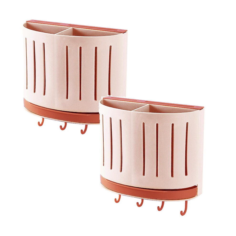 Xubond Hole-Free Dinnerware Hanger Hooks Pink 6-Pack 975221781734