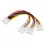 IDE to Dual SATA Power Splitter Cable 18AWG 3
