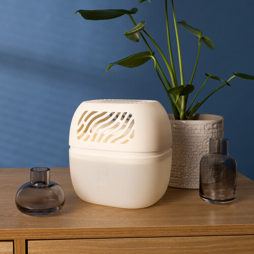 LIVIVO Reusable Dehumidifier with 2 Refill Tabs White 2