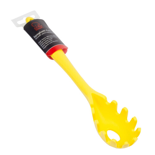 Silicone Spaghetti Fork Yellow 11.5 inch 1
