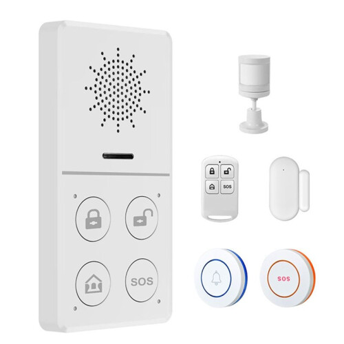 Tuya WiFi Home Security Systems Wireless Burglar Alarms with Motion Sensor Window Sensor Door Sensor  APP Control