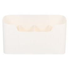 Wandmontierte Aufbewahrungsbox für Badewanne, weiß