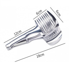 Tomato Slicer Onion Cutter Stainless Steel Round Vegetable Holder French Fry Maker Potato Slicer Kitchen Tool with Handle