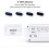 LED digital alarm clock blue outlet-powered compact 6