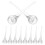 Water Drop Pendant Curtain Accessories Acrylic 10 pcs 1