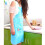 Cute cartoon bust apron Korean style sleeveless kitchen 8