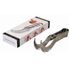 Stainless Steel Watermelon Cutter Multifunctional Fruit Slicer Kitchen Cutting Tool Red 20cm Home Use