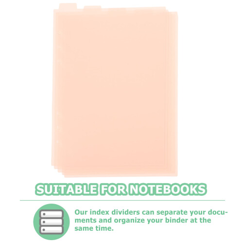 A5 binder dividers with tabs 6-hole 5 pcs 2